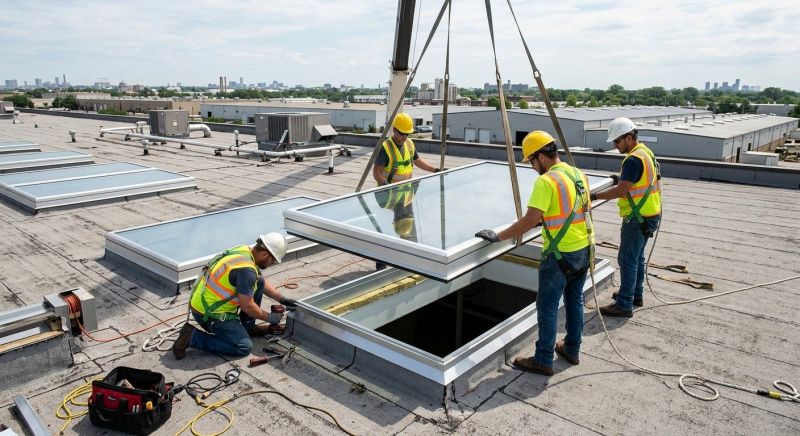 Commercial Skylight Renovation in Bellevue, WA